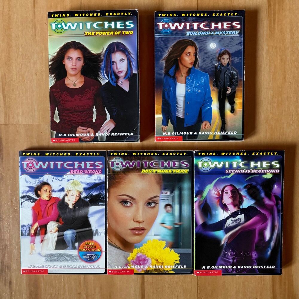 Vintage T*WITCHES Lot of Books 1 to 5 Gilmour Books Volumes 1-5 Twin Magic Teen